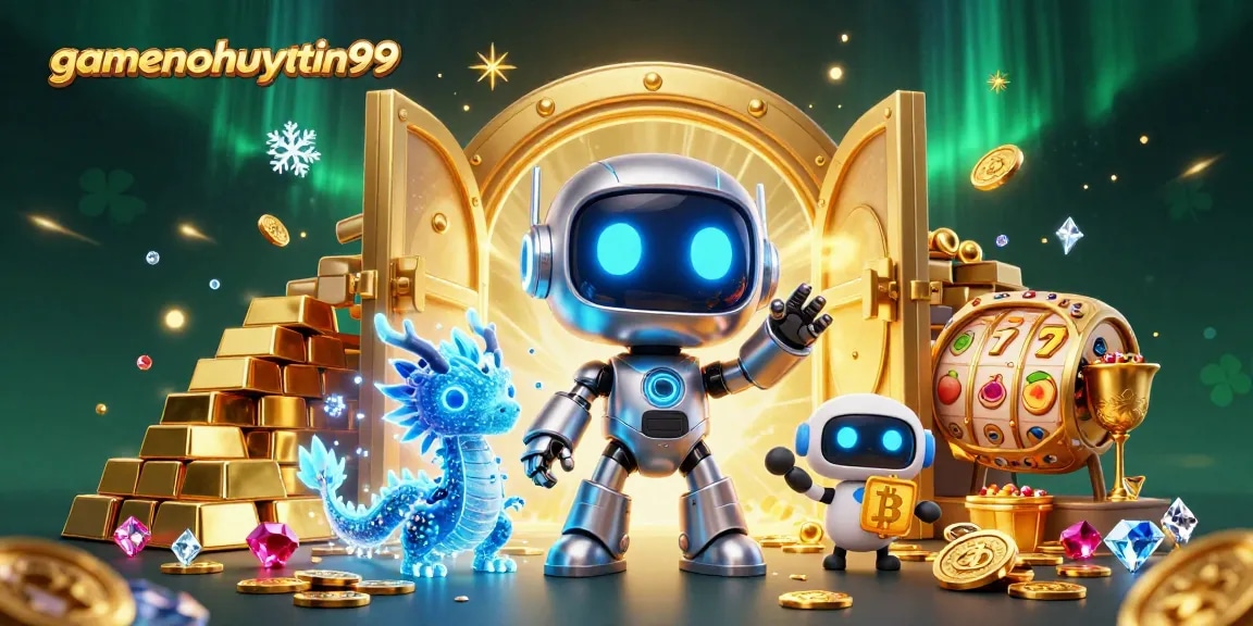 Engage with exciting games at gamenohuuytin99, featuring vibrant 3D characters in a thrilling casino setting.