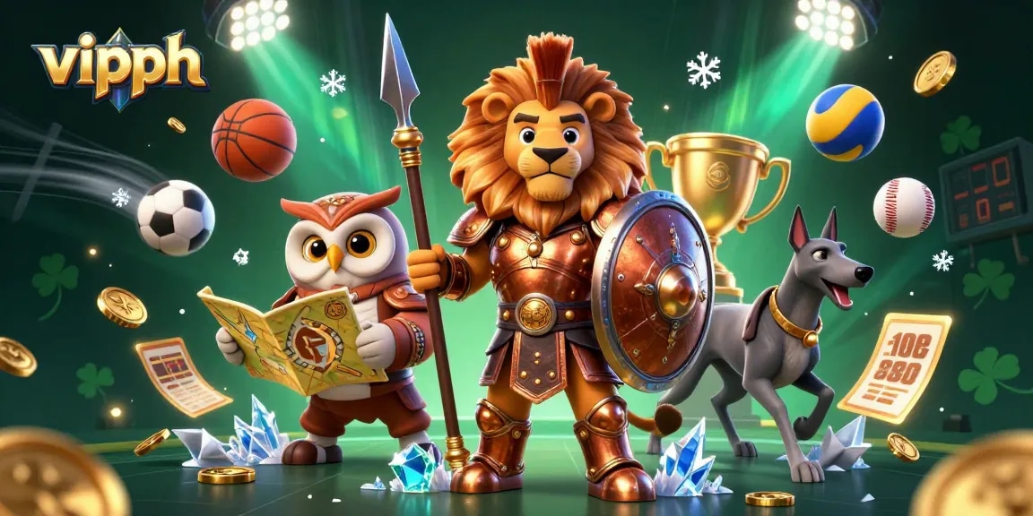 Experience thrilling wagering with vipph in a vibrant, dynamic casino scene of triumph and strategy.