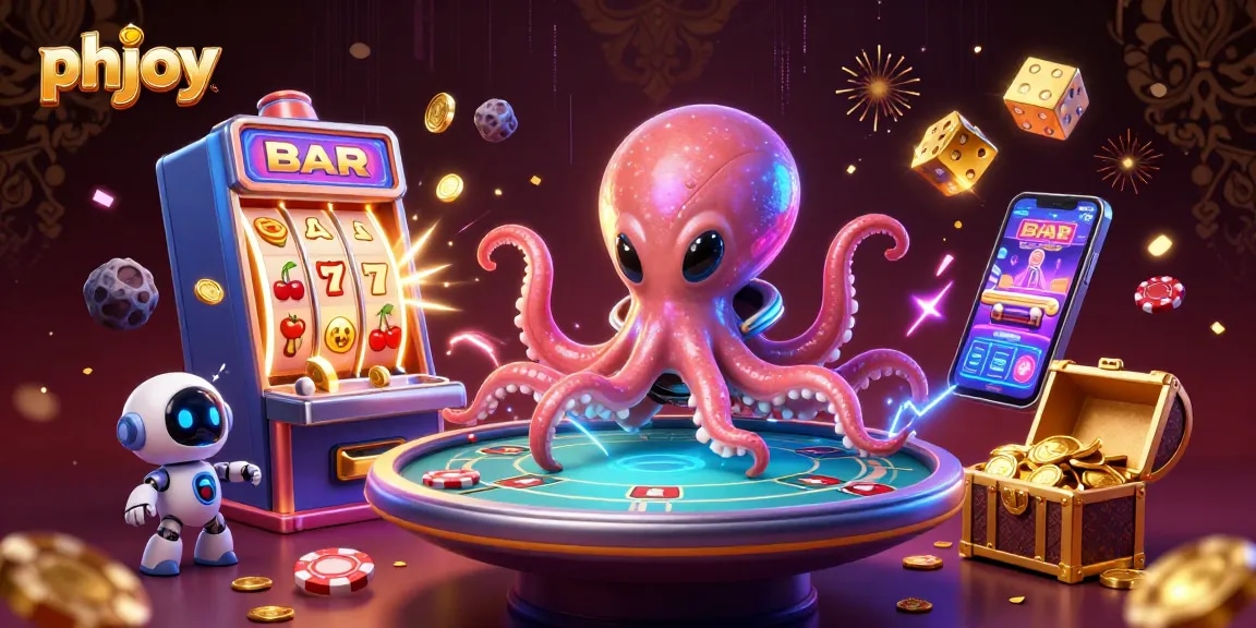 Experience winning thrills with phjoy's vibrant alien gaming scene, featuring unique characters and dynamic casino elements.