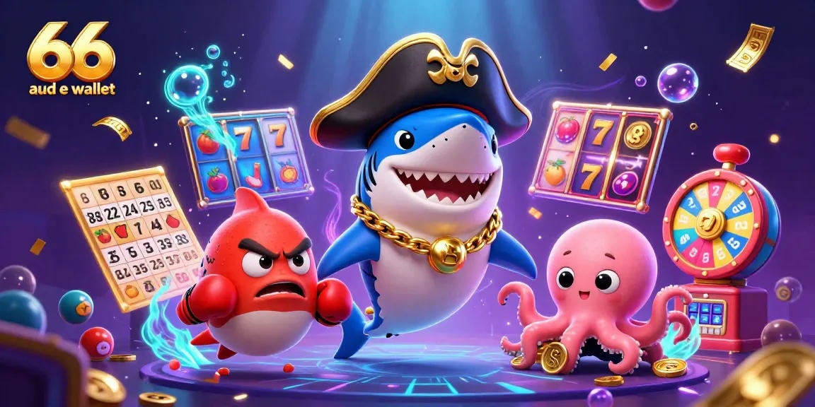 Engage with thrilling slots at 66 aud e wallet, featuring vivid characters and dynamic game elements.