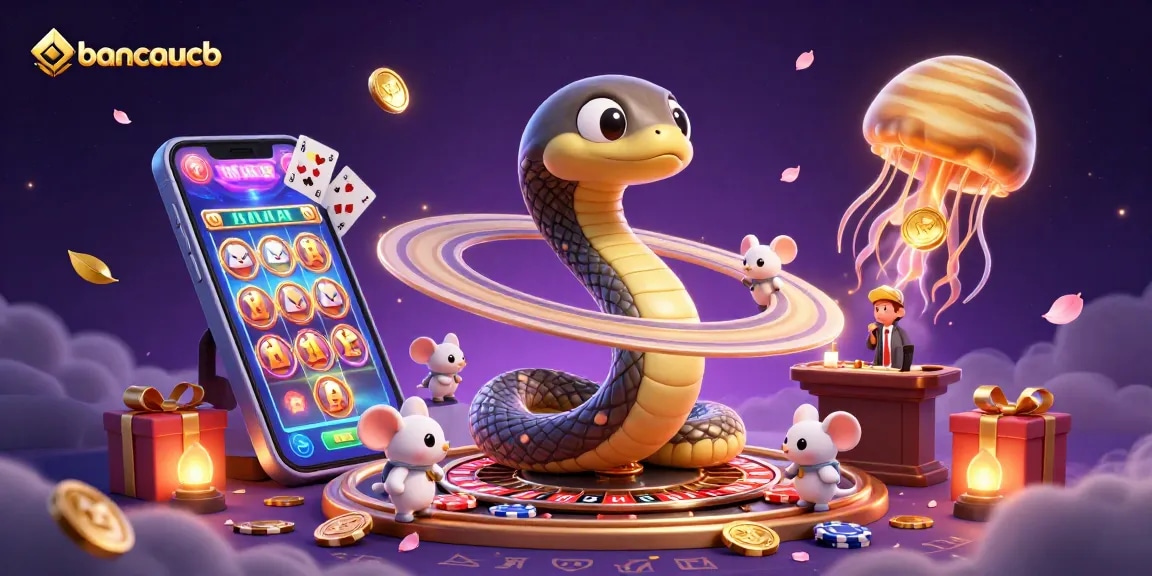 Engage in the exciting world of bancaucb with a vibrant scene of a cosmic roulette and playful astronaut mice.