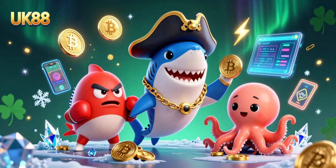 Experience thrilling gameplay with UK88's pirate-themed casino adventure showcasing exciting characters.