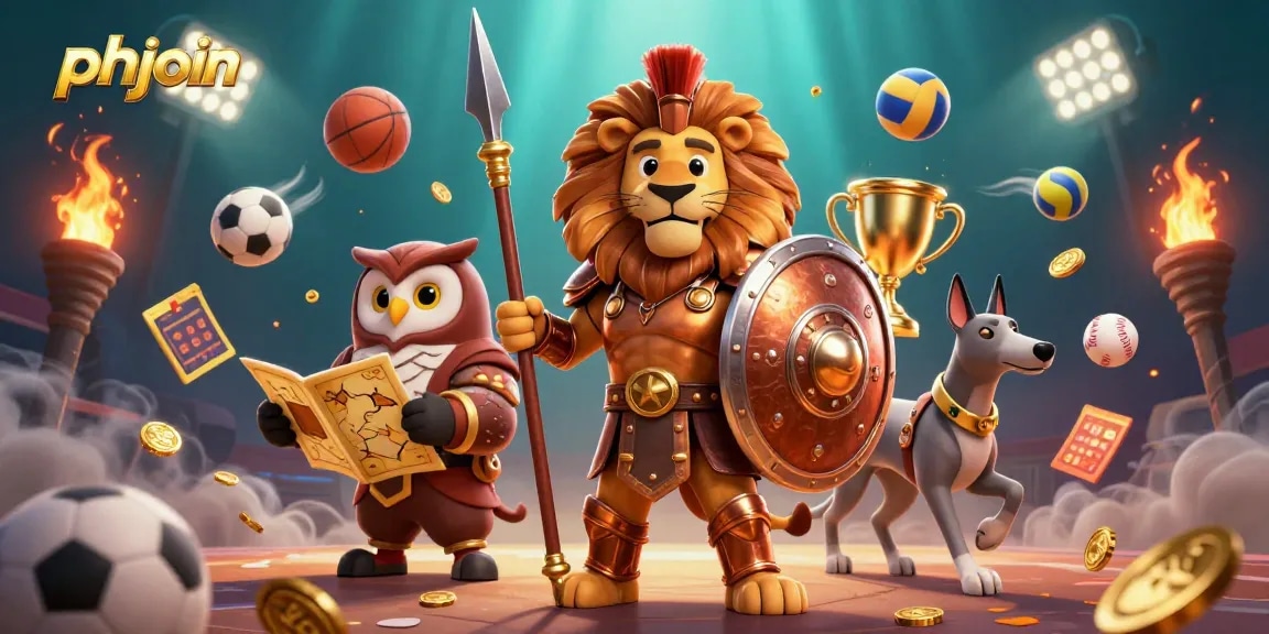 Join the action at phjoin with this vibrant gaming scene featuring dynamic sports elements.