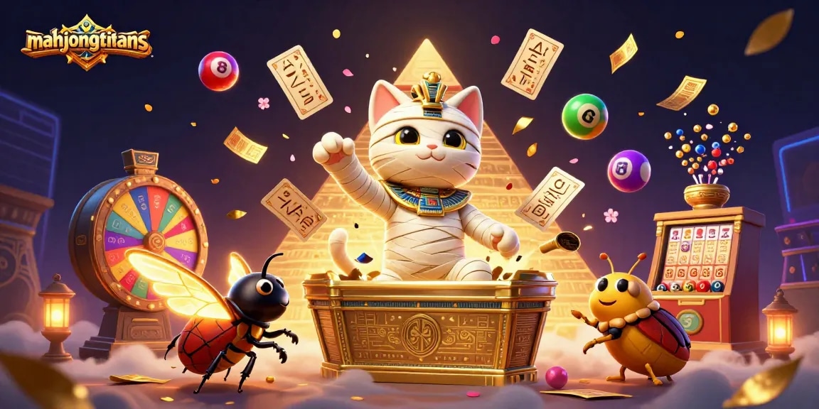 Engage in thrilling gameplay with mahjongtitans, featuring vibrant characters and dynamic casino elements.
