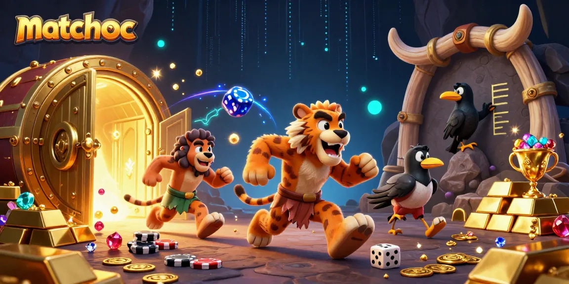 Experience thrilling gameplay at matchuoc with a vibrant prehistoric casino setting.