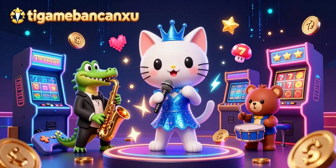 Engage with taigamebancaanxu while enjoying vibrant casino characters in a fun-filled 3D arcade.