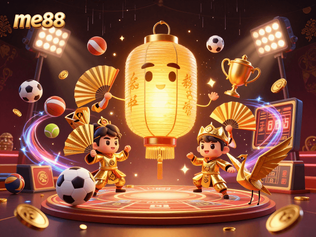 me88 live casino offers thrilling action where a golden lantern spirit floats above sports activities