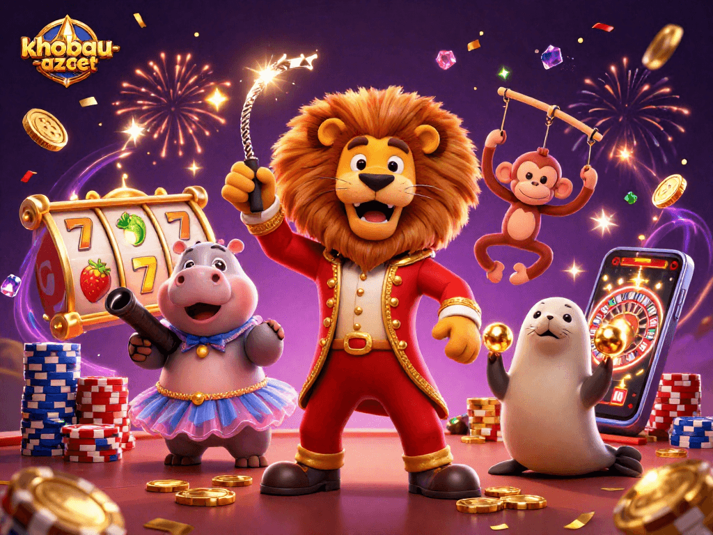 Play khobau-aztec to win big with vibrant slot reels and entertaining characters!