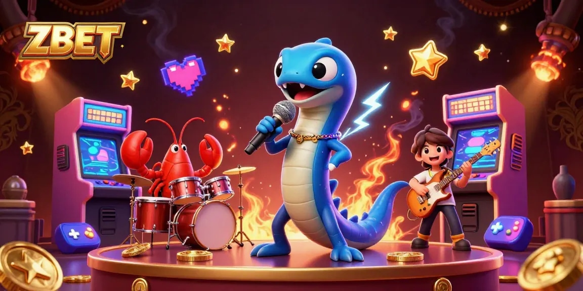 Experience the excitement of ZBET with a vibrant underwater casino scene showcasing electric eel performers.