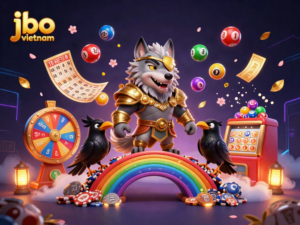 Experience thrilling chances with jbo vietnam in a vivid casino scene featuring Odin and dynamic gaming elements.