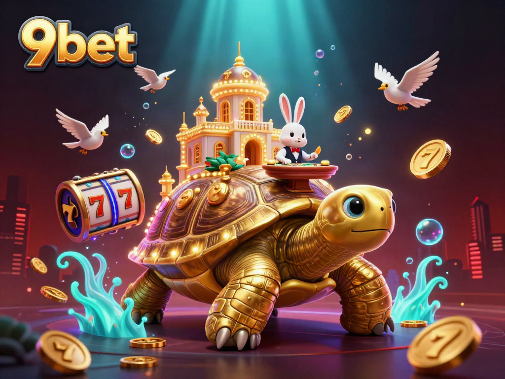 Experience the excitement at 9bet with a golden tortoise casino and a lively rabbit dealer.