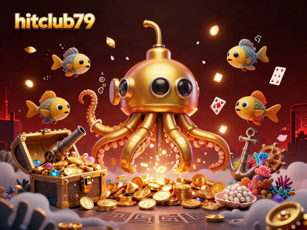 Experience winning at hitclub79 with a colorful underwater casino adventure filled with treasures.