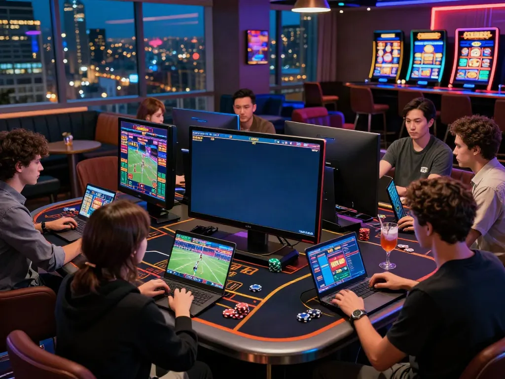 Diverse players enjoying live gaming at TX88, exploring online betting options.