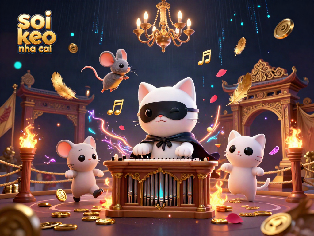 Engage with soi keo nha cai through this vibrant 3D casino scene featuring fantastical characters and immersive elements.