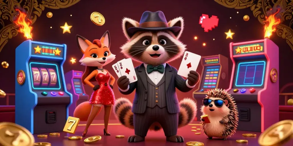 Experience May88's thrilling casino atmosphere with vibrant characters and engaging gaming elements.