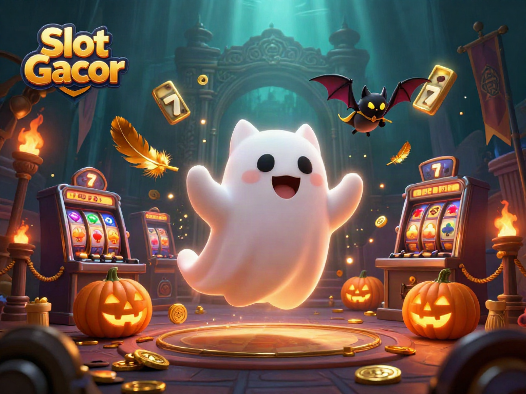 Play immersive Slot Gacor in a haunted casino with dynamic 3D elements and ghostly characters.